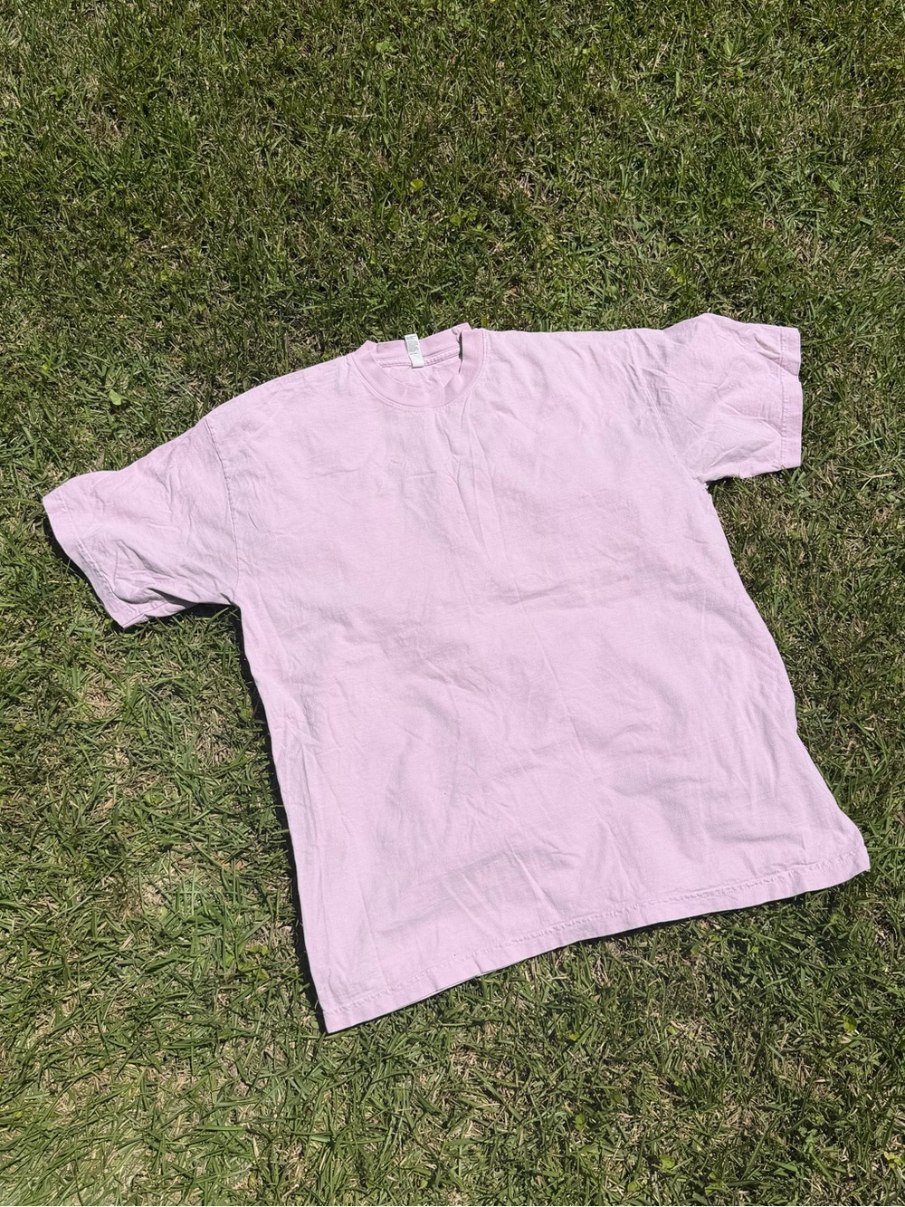 Pastel Pink Crewneck T-Shirt